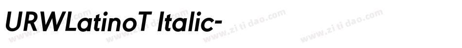 URWLatinoT Italic字体转换